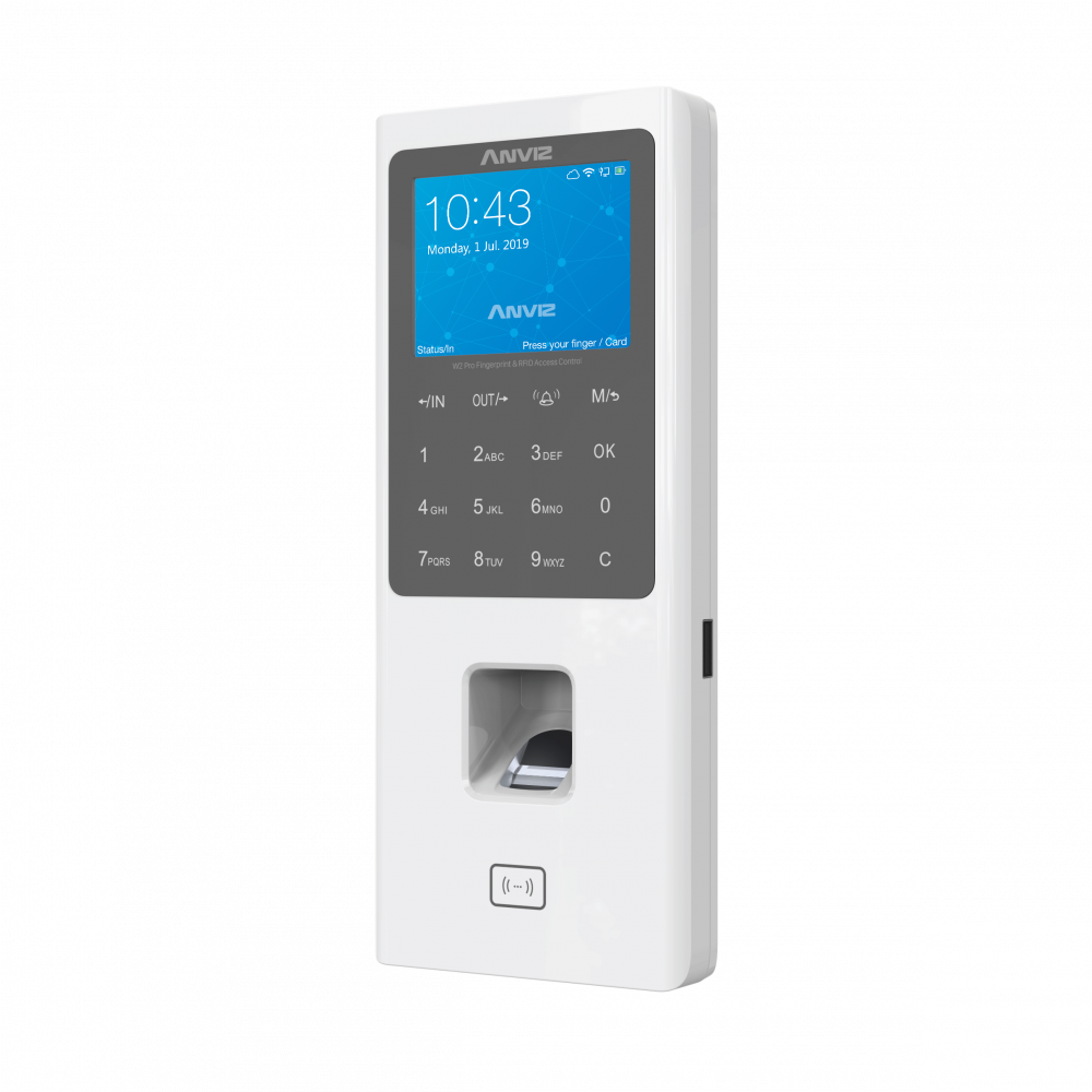 Lecteur Biometrique W2 Pro, Écran couleur, empreinte digitale et contrôle d'accès RFID – Image 3