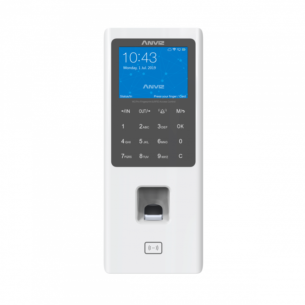 Lecteur Biometrique W2 Pro, Écran couleur, empreinte digitale et contrôle d'accès RFID – Image 2