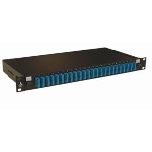 Tiroir optique 19'' avec 24 SC duplex monomode bleu