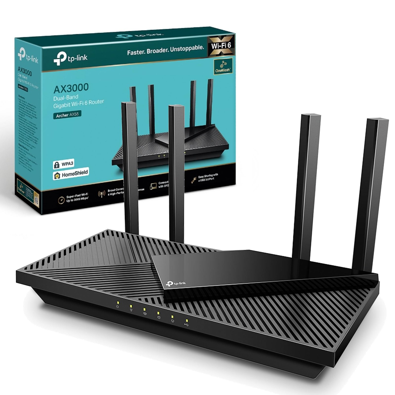 Archer AX55 Routeur WiFi 6 AX3000 bi-bande Gigabit