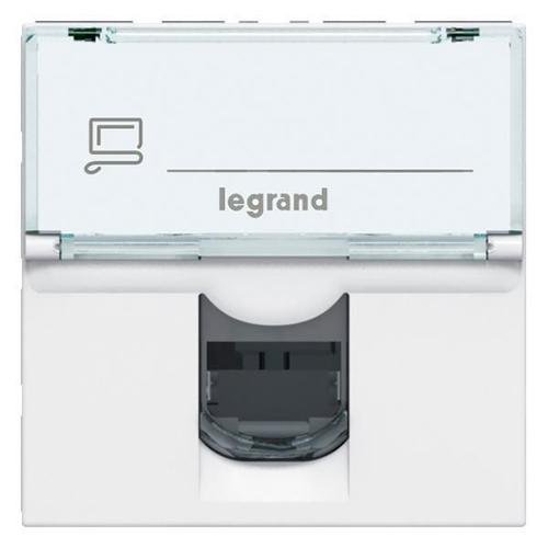 PRISE RJ 45 CAT. 6 UTP BLANCHE 2M LEGRAND MOSAIC – Image 3