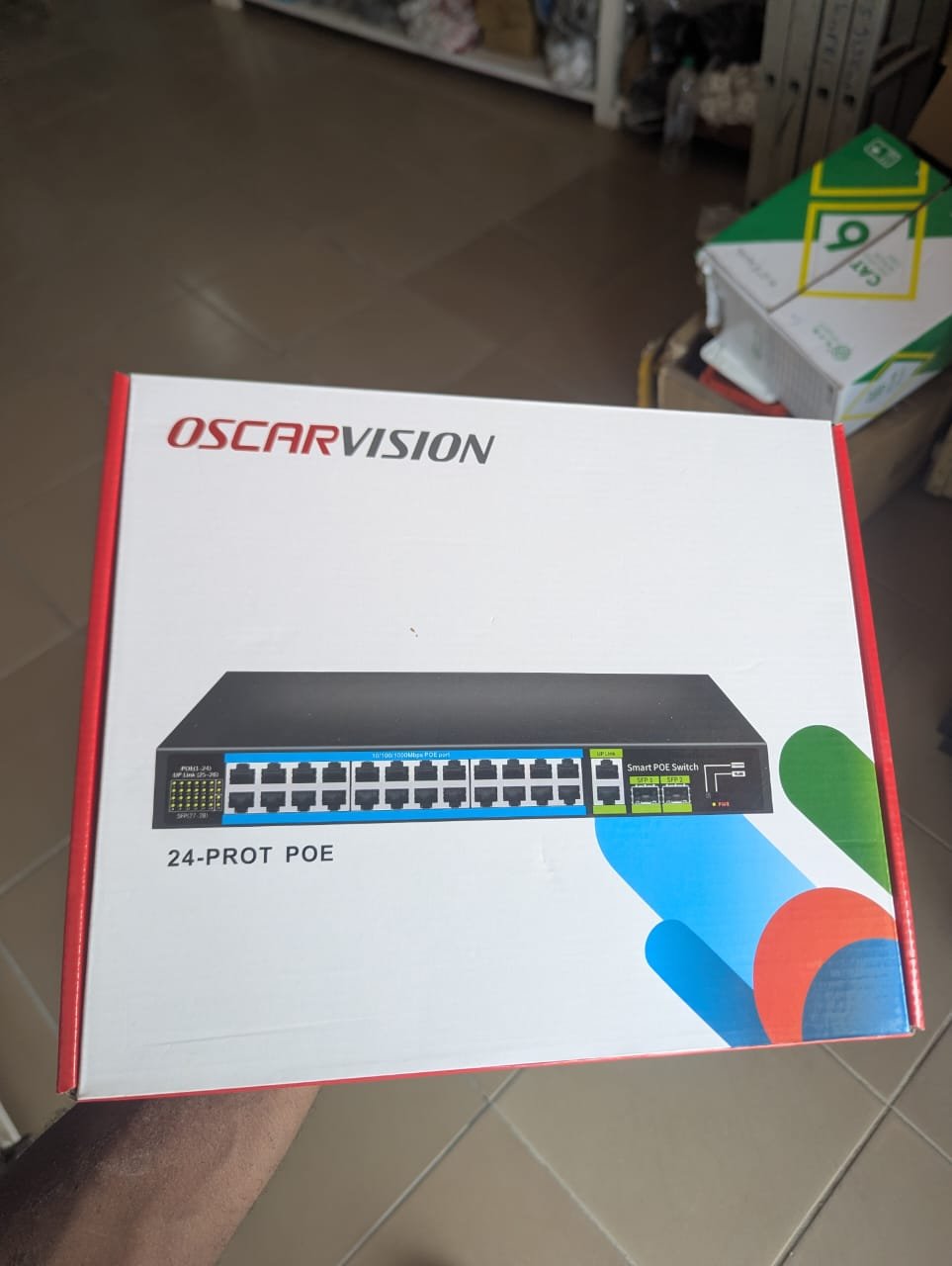 Switch Poe IA 24-port Oscarvision 300W