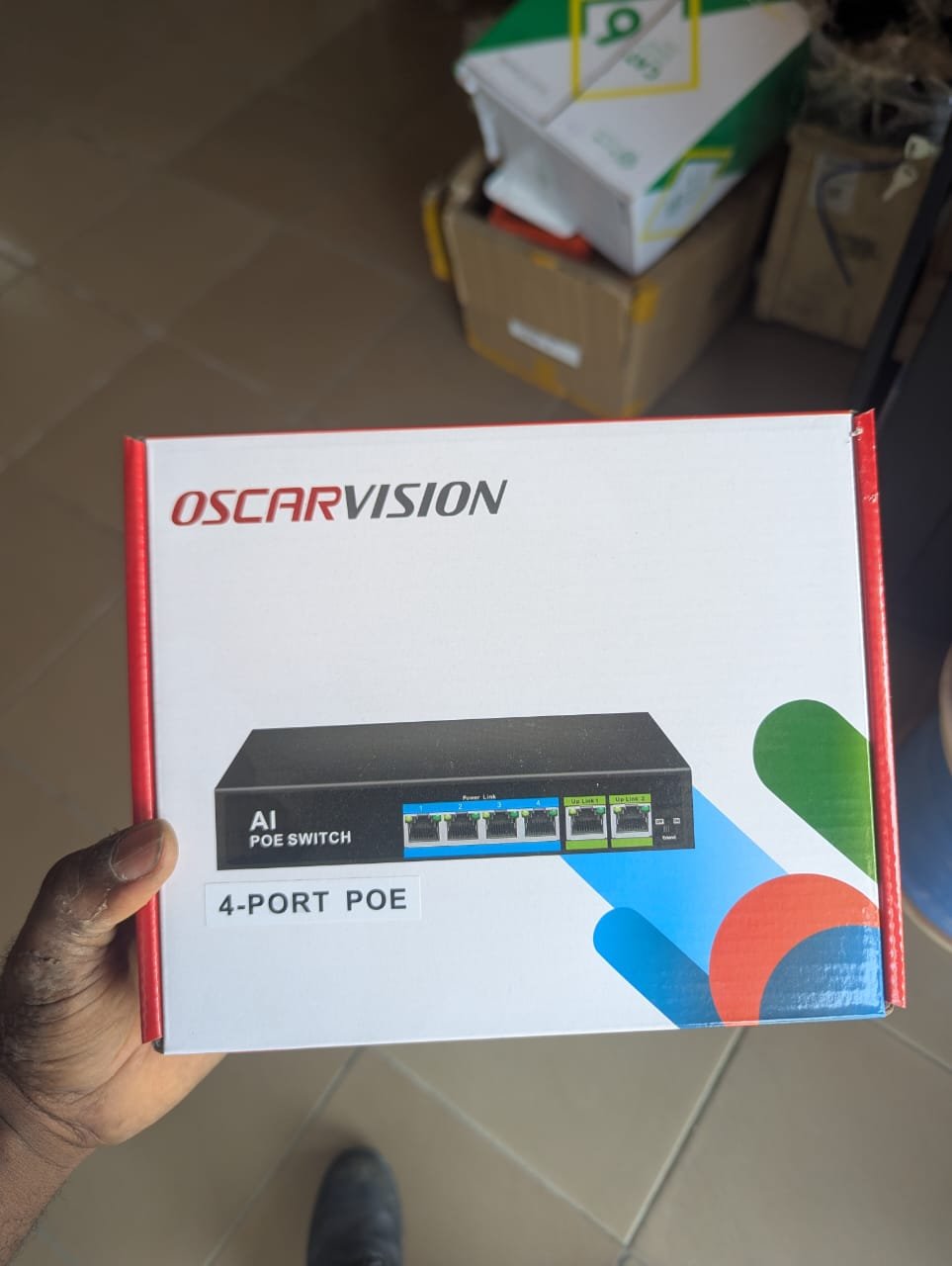Switch Poe IA 4-port Oscarvision 65W